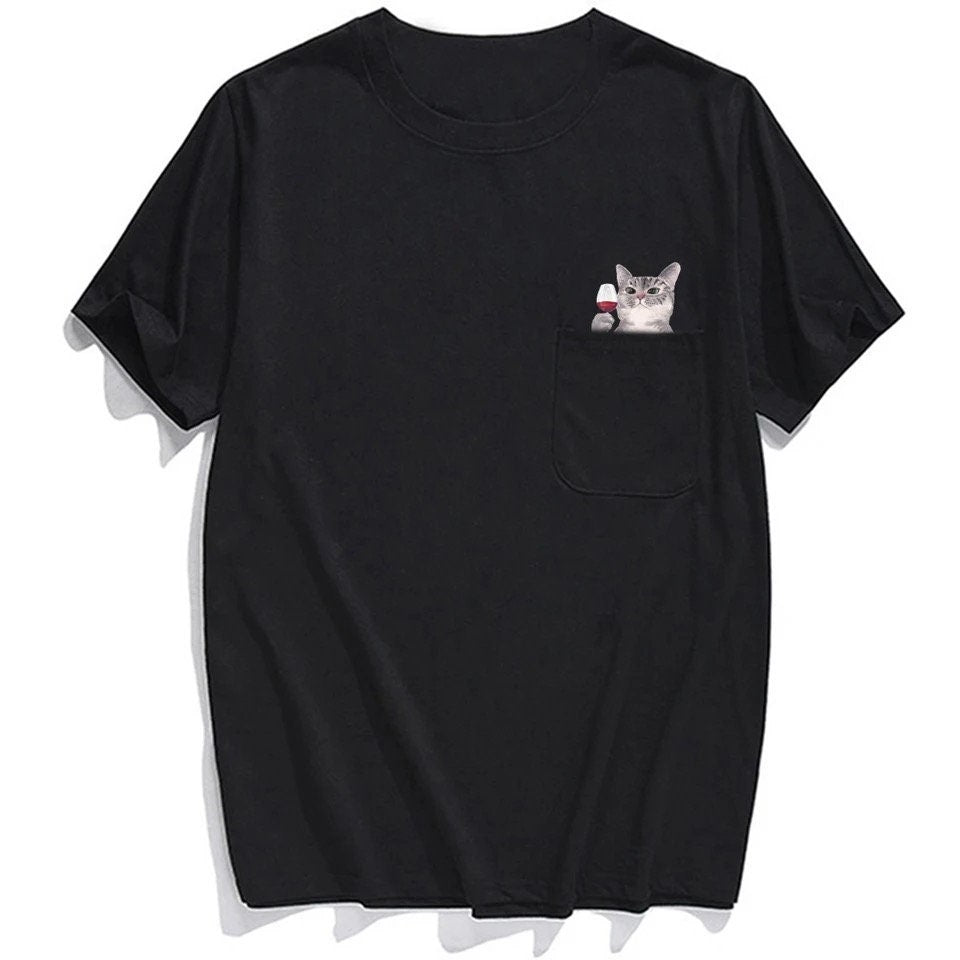 Hidden Middle Finger Signed Funny Cat Printed T-Shirt（Buy 2 Free Shipping）