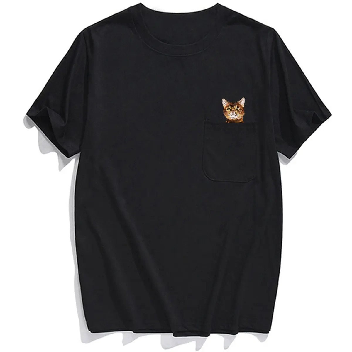 Hidden Middle Finger Signed Funny Cat Printed T-Shirt（Buy 2 Free Shipping）