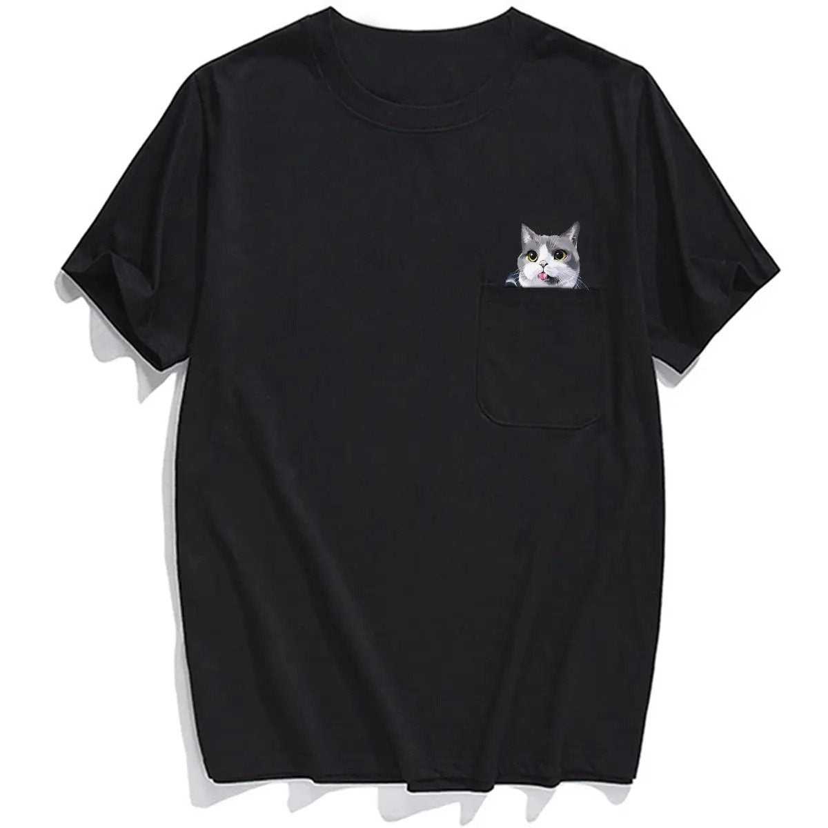 Hidden Middle Finger Signed Funny Cat Printed T-Shirt（Buy 2 Free Shipping）