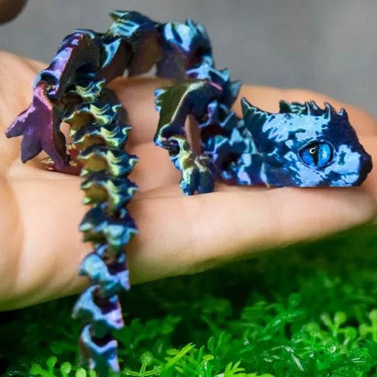 🏆LAST DAY SALE 49% OFF🐉3D-Printed Articulated Crystal Dragon