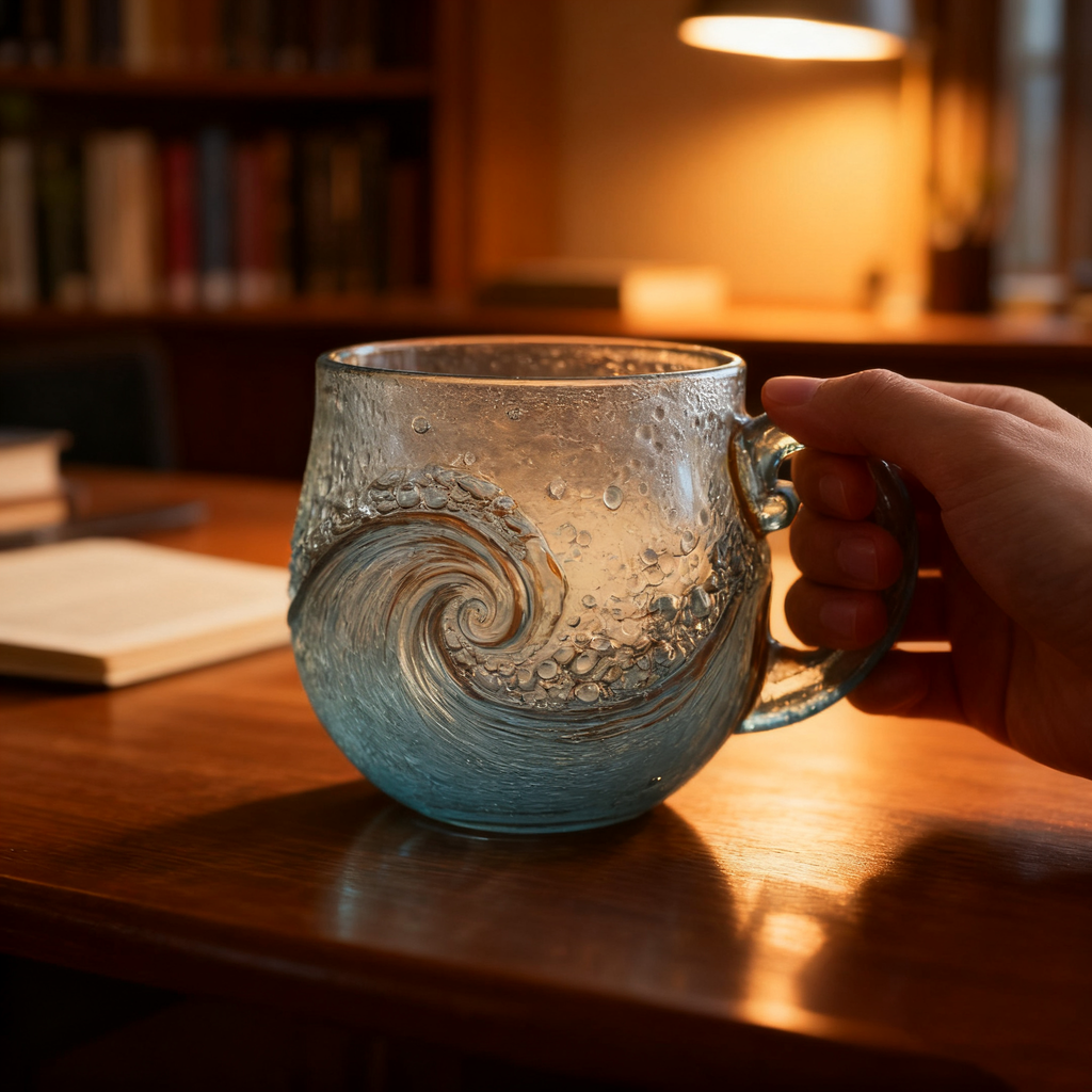 🌊 Sea Glass Wave Mug